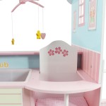Casuta lemn de joaca pe ambele parti Pepiniera-Cresa-Double Sided Wooden Play Nursery